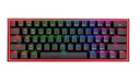 [LT4424] Teclado Gaming Redragon FIZZ PRO K616-RGB Negro Mecanico Wireless 60% Switch Rojo Wired / 2.4Ghz / BT