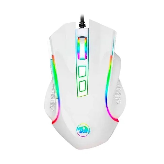 Mouse Gamer Redragon GRIFFIN M607W Blanco con 7 Botones con cable USB