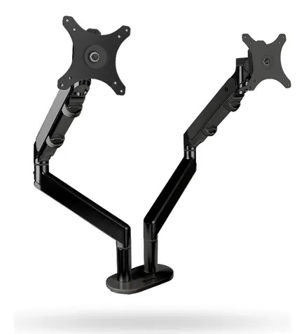 Soporte Para Monitor Quasad Doble Brazo para Escritorio Mon-17-32inch con Bandeja para Laptop De 11-17inch QARM QARML