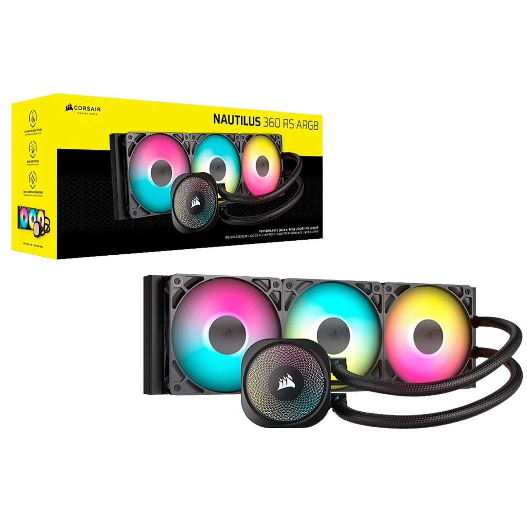 CPU COOLER Corsair - NAUTILUS 360mm RS ARGB for Intel 1851 Intel 1700 AMD-AM5 AMD-AM4 CW-9060093-WW