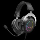 Audifono Gamer Fifine Ampligame H3 RGB con Mic. Jack 3.5mm TRRS USB compatible Pc Mac Consolas Mobile