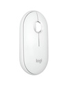[LT4543] Mouse Logitech wireles M350S Pebble Mouse 2 White Wireless RF - BT 4000DPI 910-007047
