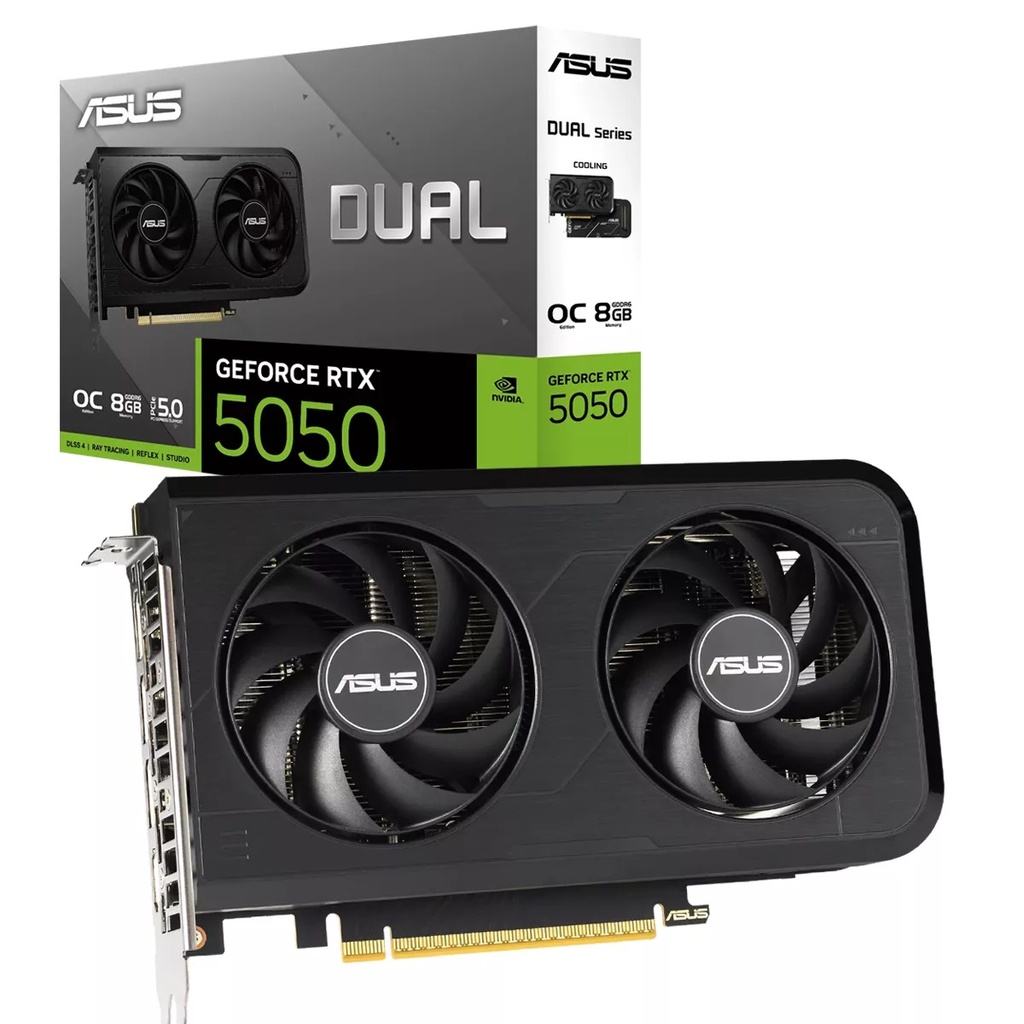 Tarjeta de Video Asus Dual RTX-5050 8Gb Oc Edition Gddr6 128bit 1hdmi 3dp 2vent Pcie 5.0 DUAL-RTX5050-O8G