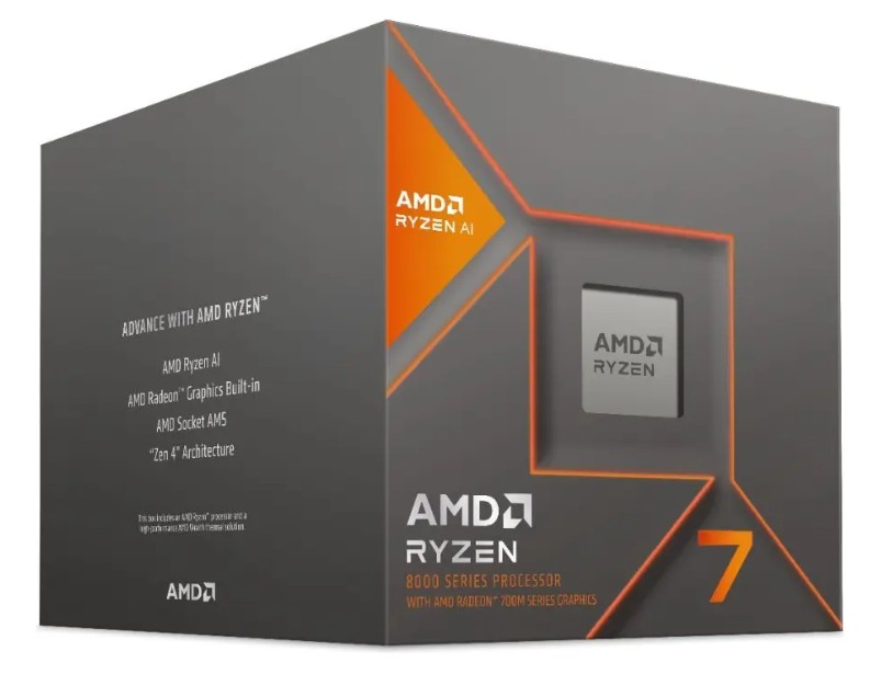 Procesador Amd Am5 Ryzen 7 8700g Am5 5.1ghz 8core 16hilos Cache 24mb 65w With Thermal Solution