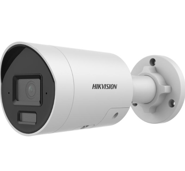 Hikvision DS-2CD2083G2-LI2U 8MP Cámara de red tipo bala fija inteligente híbrida Acusense con luz - Micrófono incorporado - 8MP
