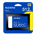 Disco Duro Solido Adata 512gb SU650 2,5Inch SATA III Hasta 520MB/s ASU650SS-512GT-R