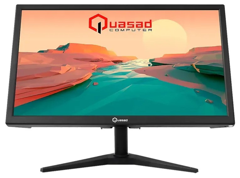 Monitor Quasad 19,5inc QM-L195 FHD 1920x1080 TN 75Hz HDMI D-Sub Black Vesa Negro