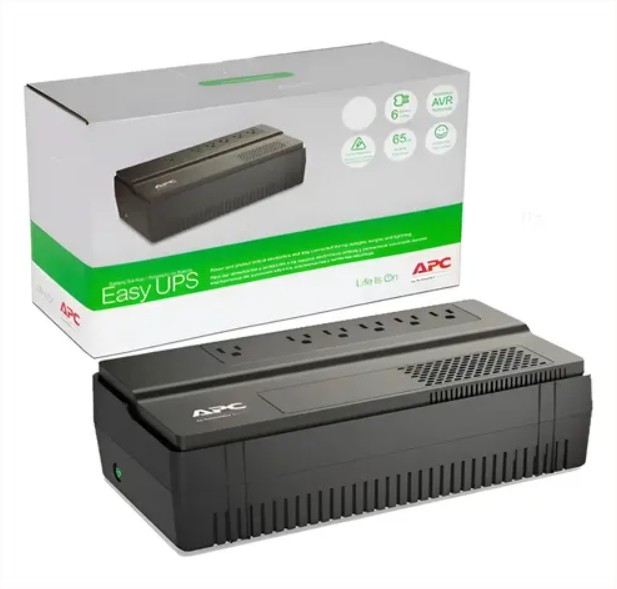 UPS APC BV1000 INTERACTIVO EASY UPS 120V 6 TOMAS 600Vatios - 1,0KVA