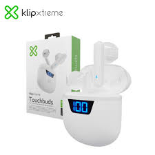 [LT4234] AUDIFONO + MICROFONO TOUCHBUDS KLIP XTREME KTE-006WH BLANCO IN EAR BLUETOOTH - IPX3 12HORAS