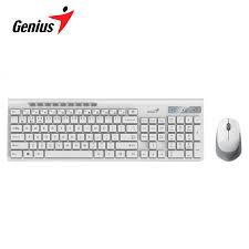 [LT4237] Teclado + mouse Genius Slimstar 8230 Blanco Bluetooth  - Wireless USB