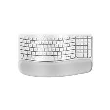 [LT4297] Teclado Logitech Ergonomico WAVE KEYS con reposamanos wireless USB White 920-012279