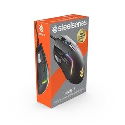 [LT4316] Mouse SteelSeries Rival 5 gamer USB RGB 9 button 85g