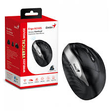 [LT4327] Mouse Genius Ergo 8250S Wireless Vertical Silent Silver Grey USB 31030031401