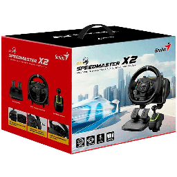 [LT4409] Volante Genius Gx SpeedMaster X2 Racing Wheel Para Pc PS3-4 Xbox Series