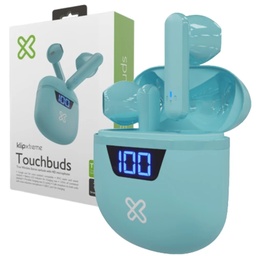 [LT4510] AUDIFONO + MICROFONO TOUCHBUDS KLIP XTREME KTE-006AQ IN EAR BLUETOOTH - IPX3 12HORAS