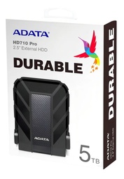[LT4535] Disco Duro Externo Adata 5tb HD710 Pro USB3,2 Gen 1 Black Antishock Water Resist