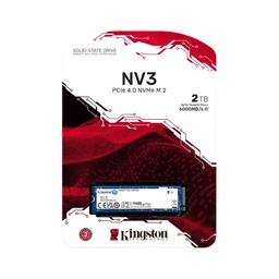[LT4539] SSD Kingston NV3 M.2 de 2Tb NVME SNV3S-2000G 2280  PCIe 4.0 x 4 NVMe 6000-5000MB-s NAND 3D