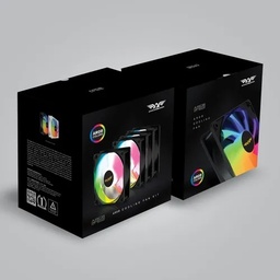 [LT4636] Kit Armaggeddon de 4 Ventiladores ARGB KIT5000 - Black
