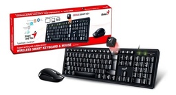[LT4745] Teclado + Mouse Genius KM-8206S Inalambrico USB Black Silence