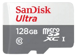 [LT4888] Memoria Sandisk Micro Sd 128Gb Ultra con adaptador UHS-I C10 100MB/s SDSQUNR-128G-GN3MA
