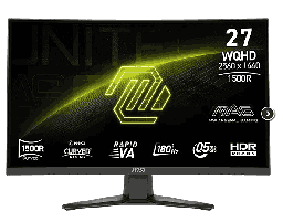 [LT5057] Monitor MSI MAG 275CQF E18 27" Curvo 2560x1440 180Hz Rapid VA WQHD 2K 0,5ms HDR Ready