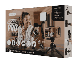 [LT5070] Kit UnnoTekno influencer Pro + vlogging kit Compatible con teléfonos y cámaras PH1902BK